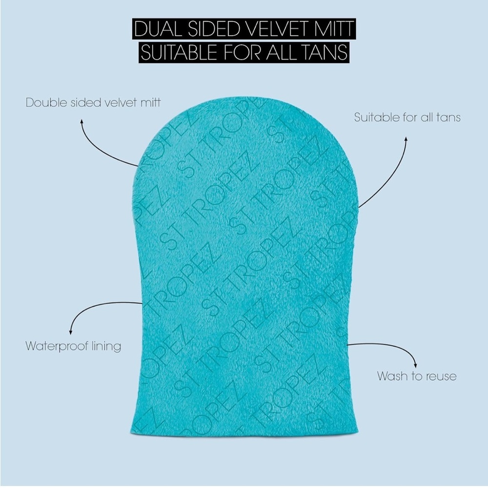 St.Tropez Double-Sided Luxe Velvet Applicator Mitt Brand New Tanning Self Tanner - Picture 5 of 7